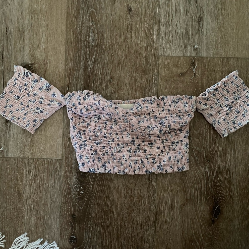 Off the shoulder crop top